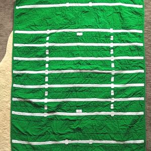 Crate and Kids formally The Land of Nod Toddler Bed Football Field Quilt